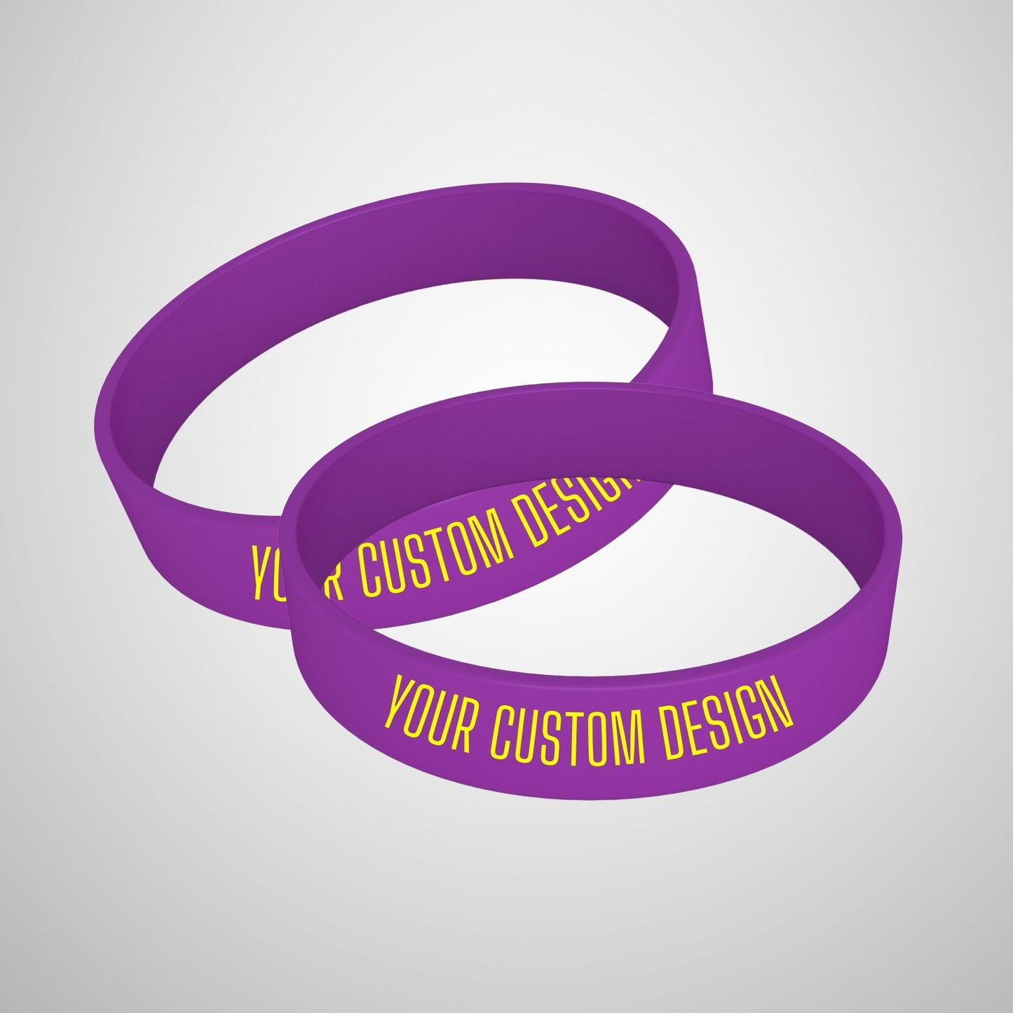 Custom Printed 1/2in Silicone Wristbands