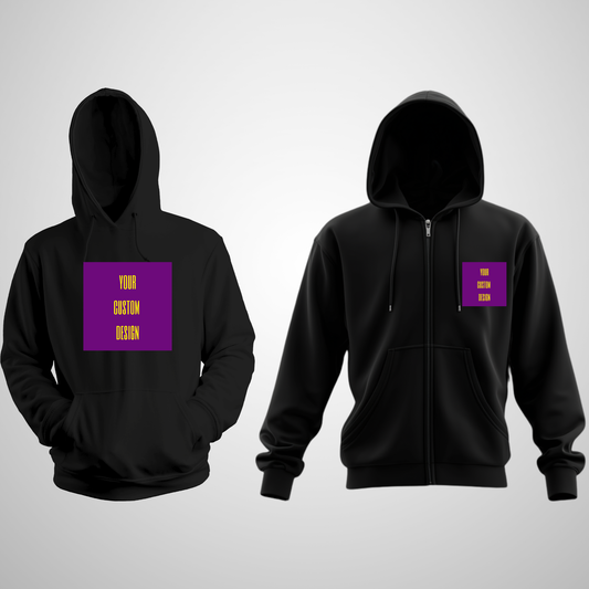 Custom Adult Pocket/Zip-Up Hoodies