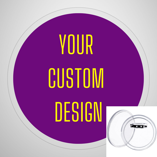 Custom 3in Clear Buttons