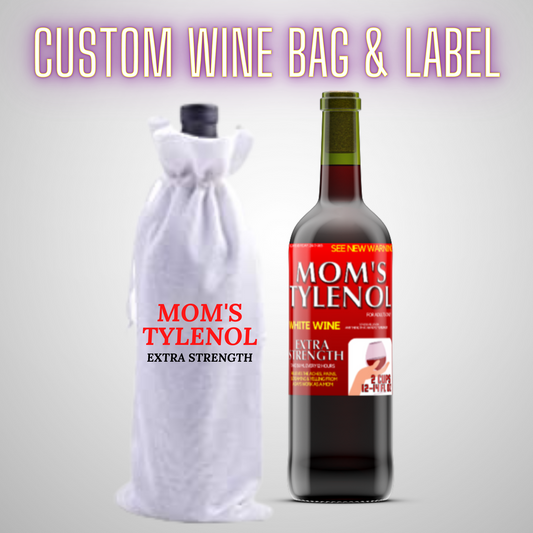 Custom Wine Bag & Bottle Label